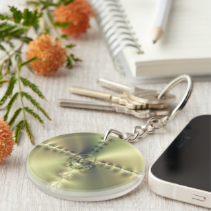 Golden Cross Key Ring