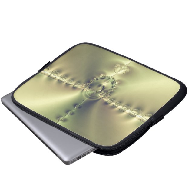 Golden Cross Laptop Sleeve (Front Bottom)