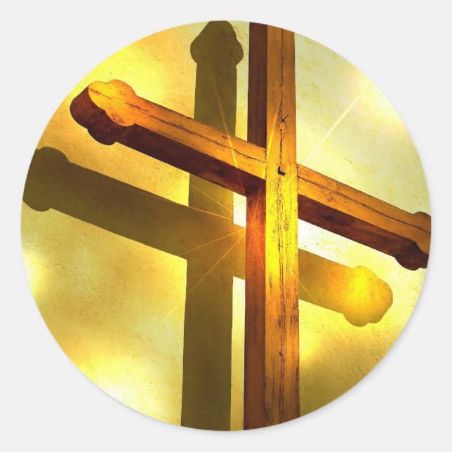 Golden Cross Stickers (Front)