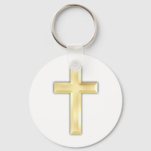 Golden Crosses Key Ring