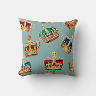 Golden Crown Baroque Fashion Texture Cushion