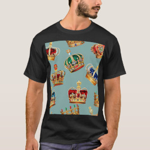 Golden Crown Baroque Fashion Texture T-Shirt