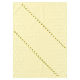 Golden Crown Border + your background & ideas Tablecloth