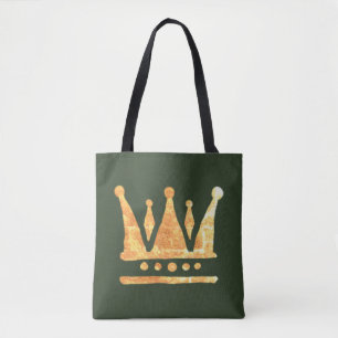Golden Crown Custom All-Over-Print Tote Bag