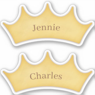 Golden Crown Fairytale Kids Rooms 2 Custom Name St