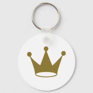 Golden crown key ring