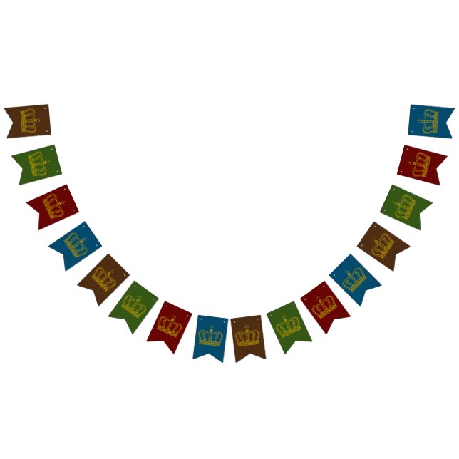 Golden Crown - luxury royal 1 Bunting (All)
