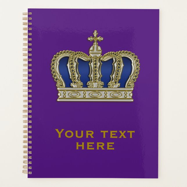 Golden Crown - luxury royal 5 Planner (Front)