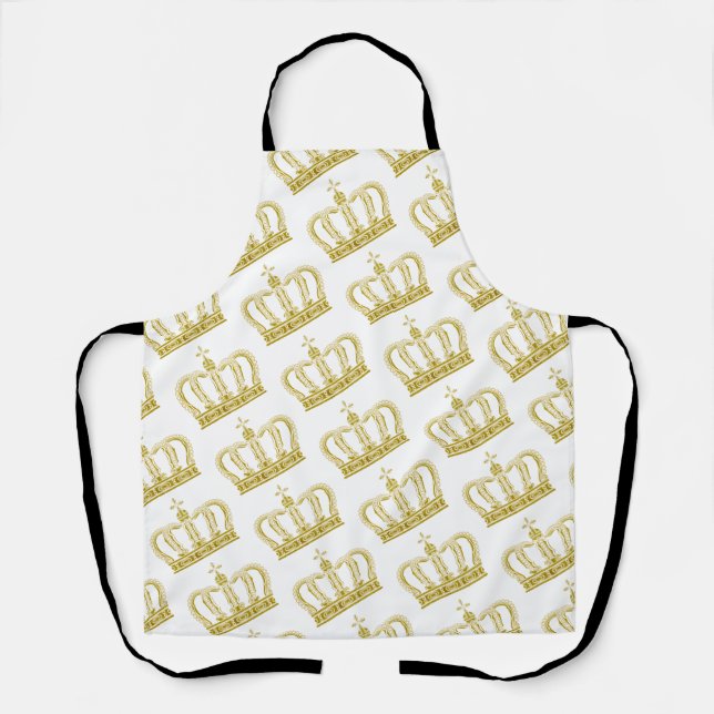 Golden Crown - luxury royal Apron (Front)