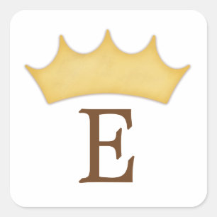 Golden Crown Monogram Kids Personalised Royal Seal