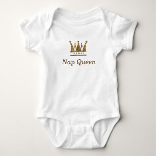 Golden crown, Nap Queen Baby Jersey Bodysuit