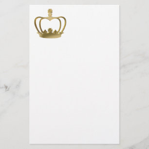 Golden crown stationery
