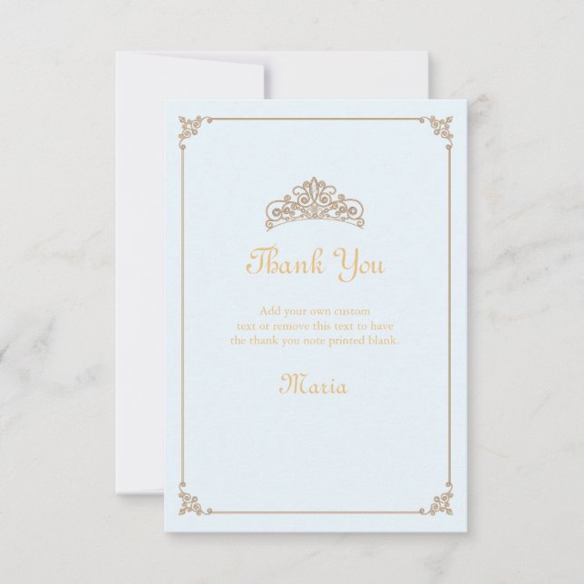 Golden Crown, Thank You Cards (Front)