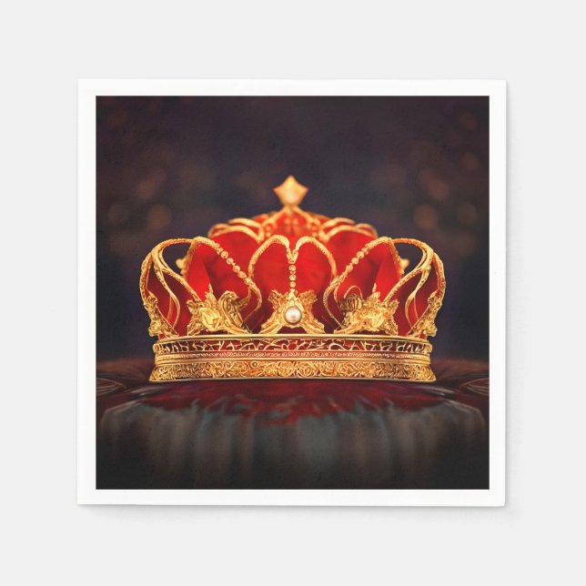 Golden Crown Time Napkin (Front)
