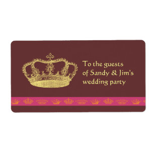 Golden Crown with Pink bar