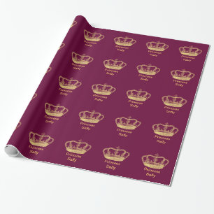 Golden Crown Wrapping Paper