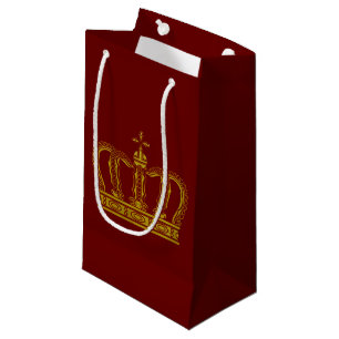 Golden Crown + your background & ideas Small Gift Bag
