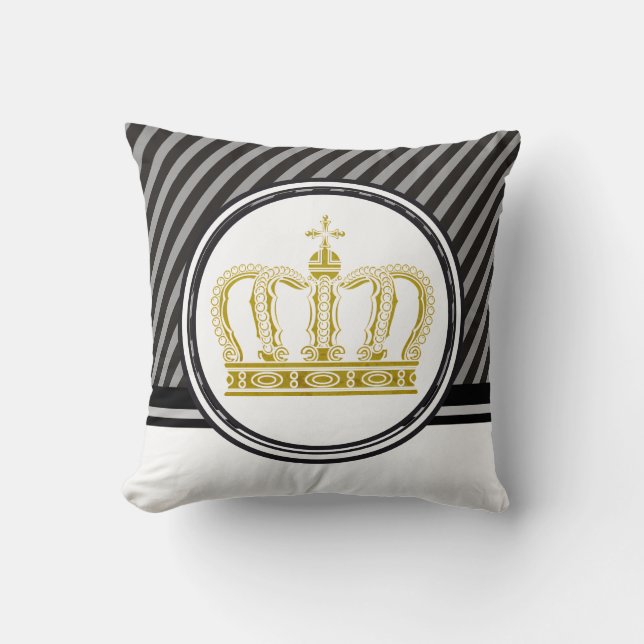 Golden Crown + your ideas Cushion (Front)