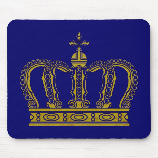 Golden Crown + your ideas Mouse Mat (Front)
