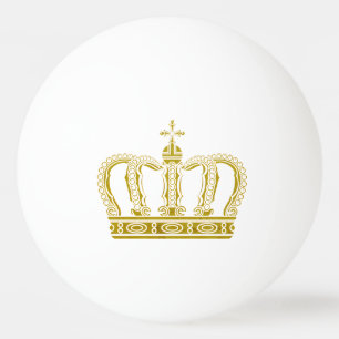 Golden Crown + your ideas Ping Pong Ball