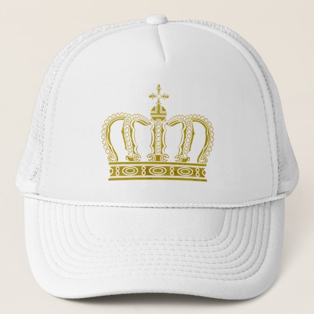 Golden Crown + your ideas Trucker Hat (Front)