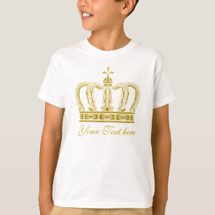 Golden Crown + your text T-Shirt