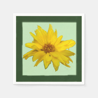 Golden Crownbeard Paper Napkin