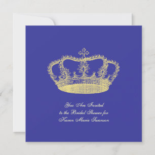 Golden Crowns Invitation