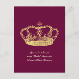 Golden Crowns Invitation