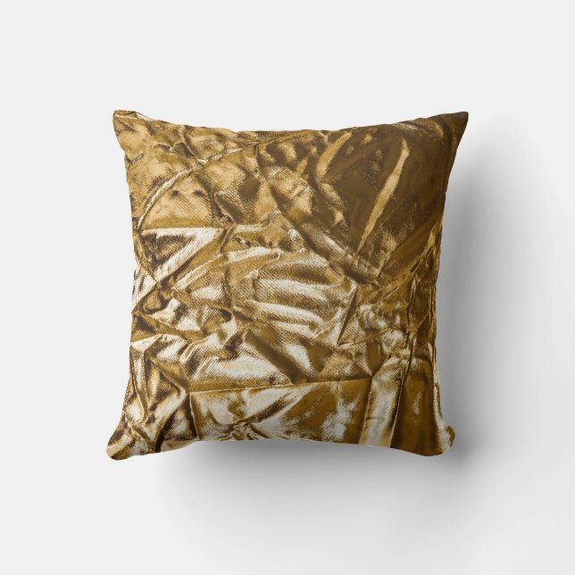 GOLDEN CRUSHED TEXTILE CUSHION (Back)