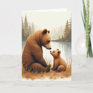 Golden Cub Fathers Day Card