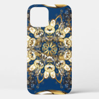 Golden Curls, Oriental Vintage Pattern.