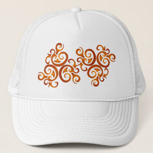 Golden curls trucker hat