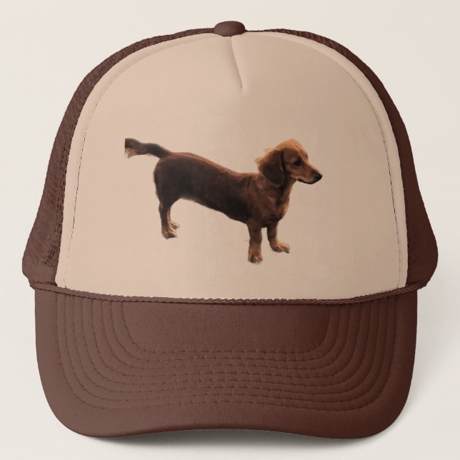 Golden Dachshund Trucker Hat (Front)