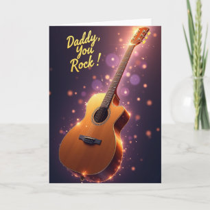 Golden Daddy You Rock Card