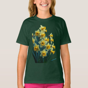 Golden Daffodil Serenity designed T-Shirt