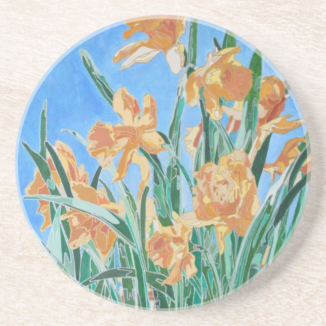 Golden Daffodils Coaster (Front)