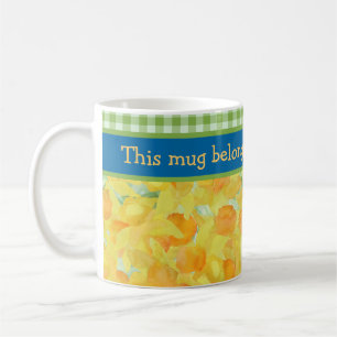 Golden Daffodils Coffee Mug to Customise