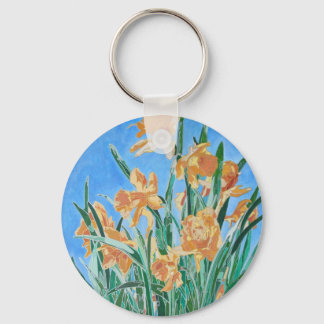 Golden Daffodils Key Ring