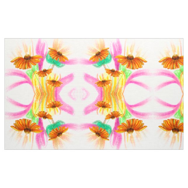 Golden Daisy Dance Fabric (Yard)