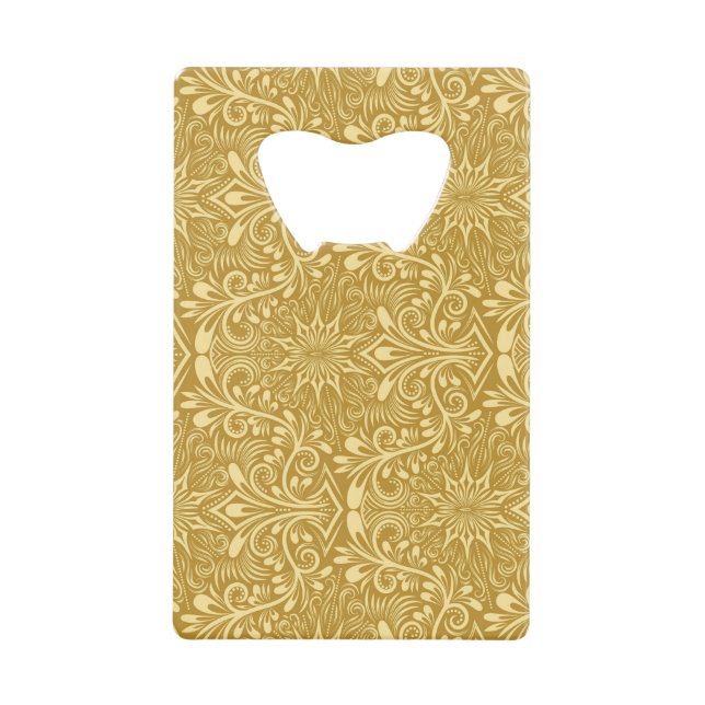 Golden Damask Baroque Floral Pattern (Front)