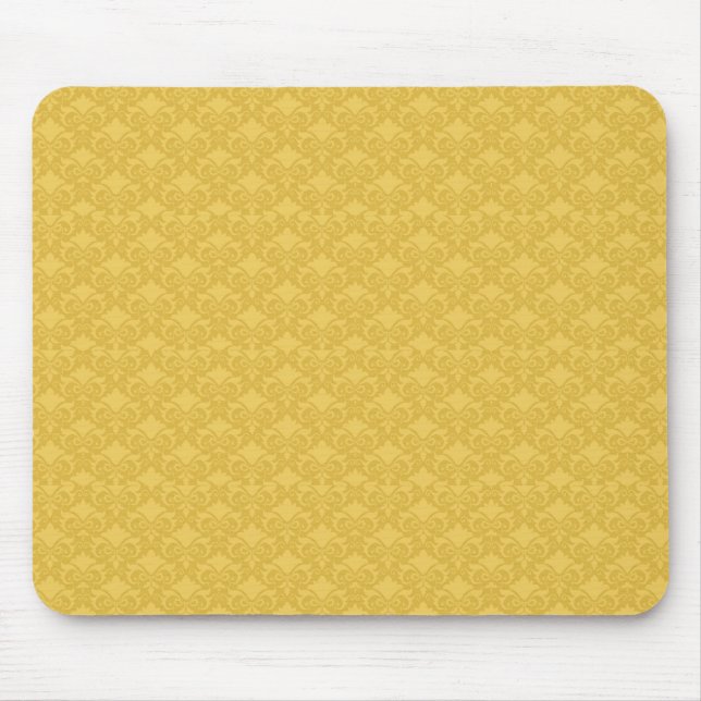 Golden Damask Bows Mouse Mat (Front)