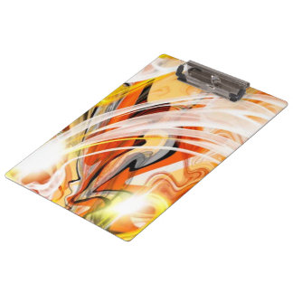 Golden Dark Swirl Clipboard