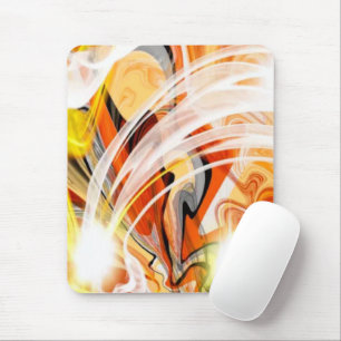 Golden Dark Swirl Mouse Mat