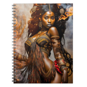 Golden Dawn African Princess- Note Book-(80 Pages  Notebook