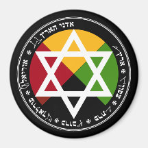 Golden Dawn Earth Pentacle on Black