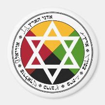 Golden Dawn Earth Pentacle on White