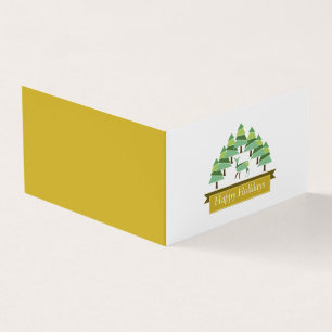 Golden Deer Forest, Family Photo Christmas Card