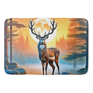 Golden Deer Twilight Peak Bath Mat