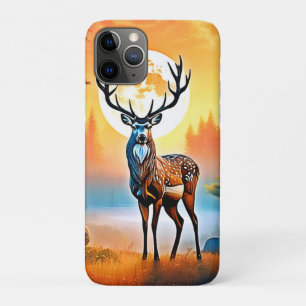 Golden Deer Twilight Peak iPhone 11 Pro Case